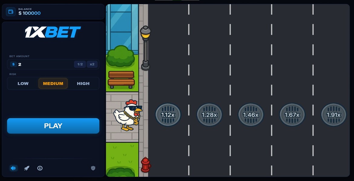 Chicken Crash 1xBet